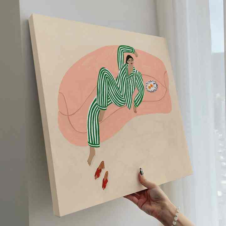 Healing Cozy キャンバスアート 3.5cm