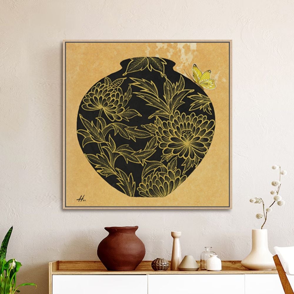 [신상품] 그림닷컴 김경희, 달항아리-goldmine I, 인테리어 액자