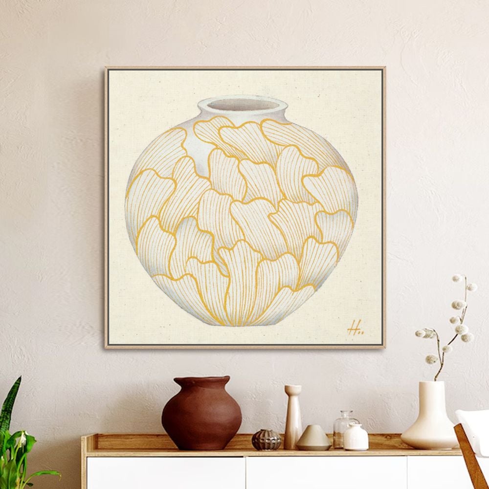 [신상품] 그림닷컴 김경희, 달항아리-goldmine II, 인테리어 액자