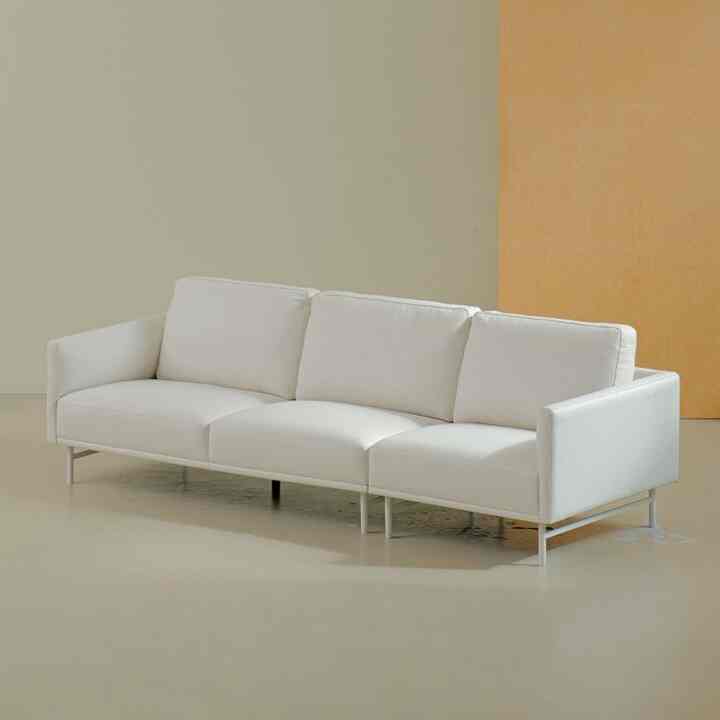 PAVE レザー 4人掛けソファ