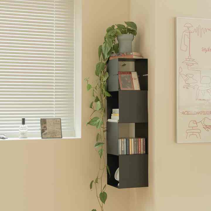 CUBE ウォールシェルフ Black