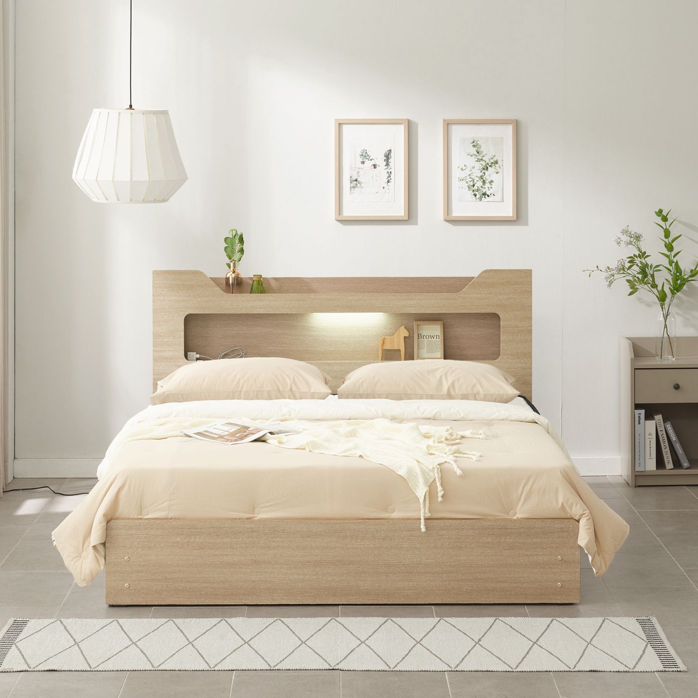 [신상품] 하포스침대 지정일설치 하포스 E0등급 3단 멀티 서랍 침대 S SS D Q 헤드 매트선택