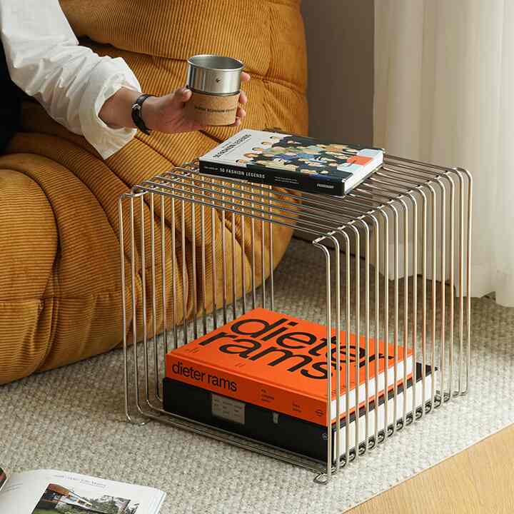 Open Wire Cube Table