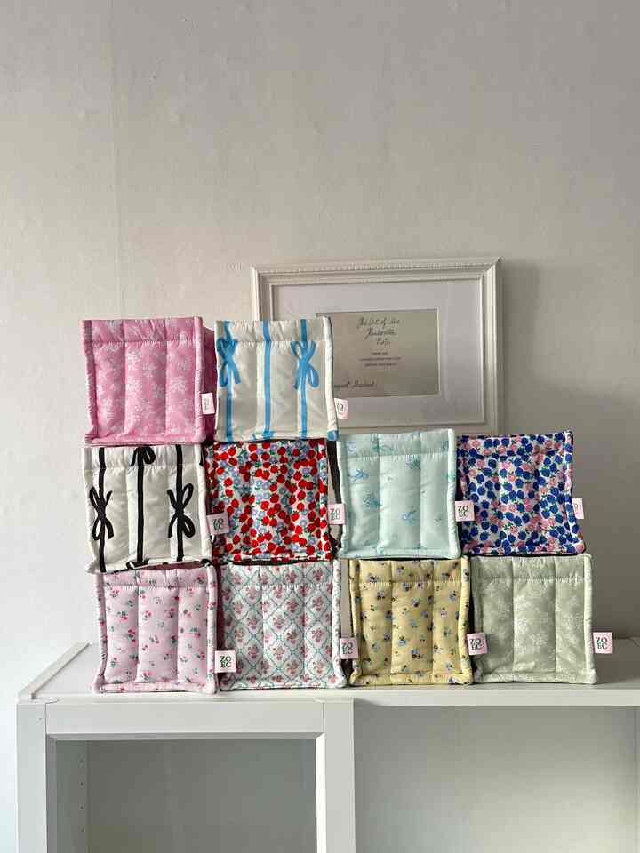 ふわもこ キルティング ミニファブリックバスケット［10種］