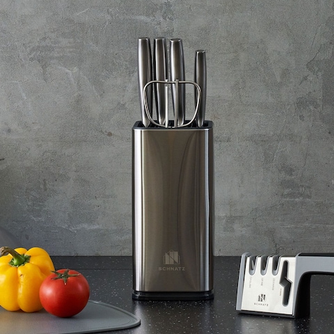 하이카본 올스테인레스 무녹칼세트 + 도마