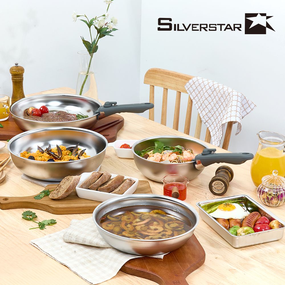 [오늘출발][신상품]실버스타 OOH 316 무연마 탈착식 26cm 궁중팬