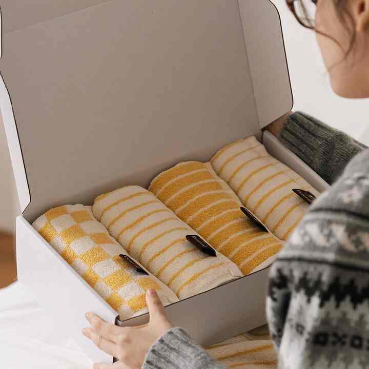 Soft Butter Collection – Premium Hotel Hand Towel Gift Set (4-Pack)