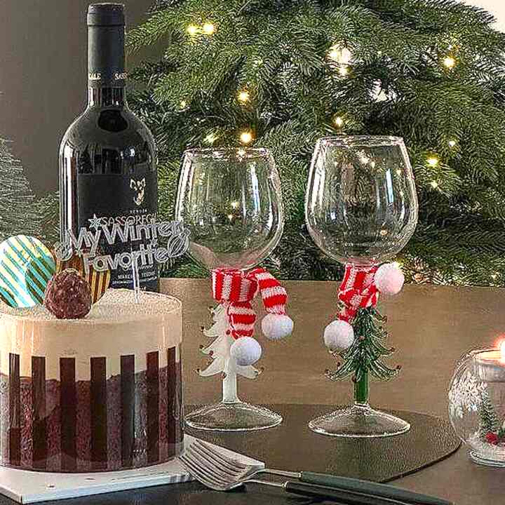 クリスマス ワイングラス