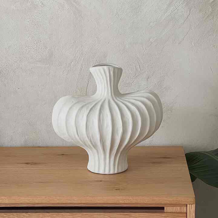 MAKE ME セラミック フラワーベース［2色］