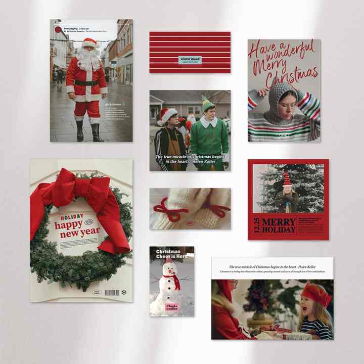 Santa profile ポストカード