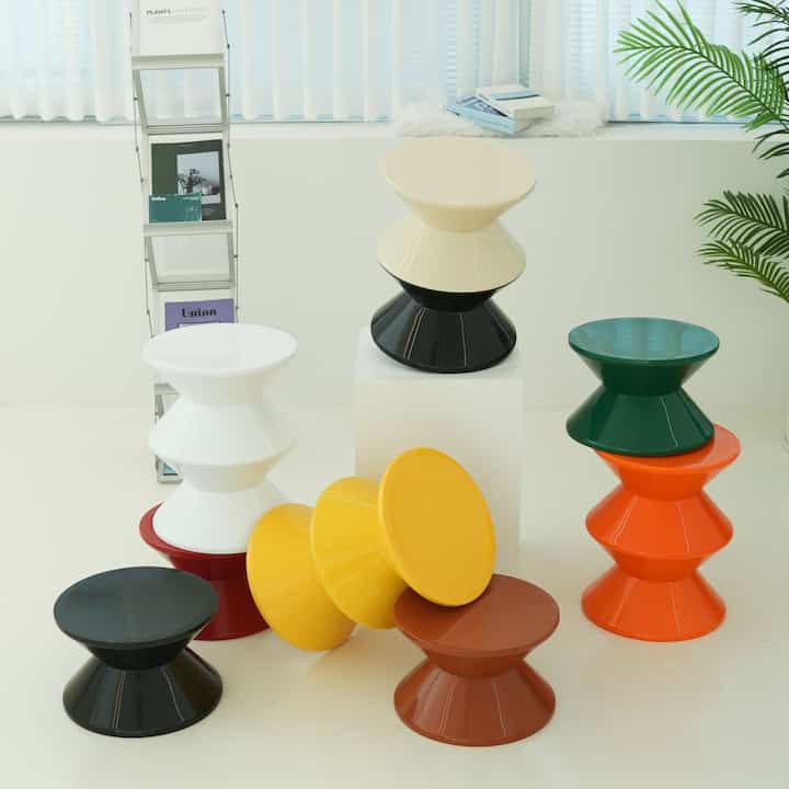 砂時計型 スツール［9色・3種］