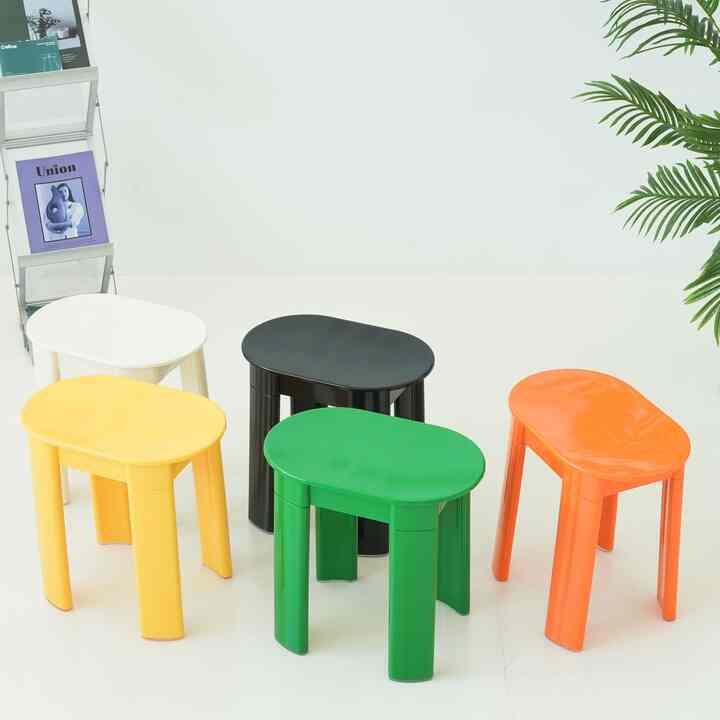 ラウンド スツール［6色］