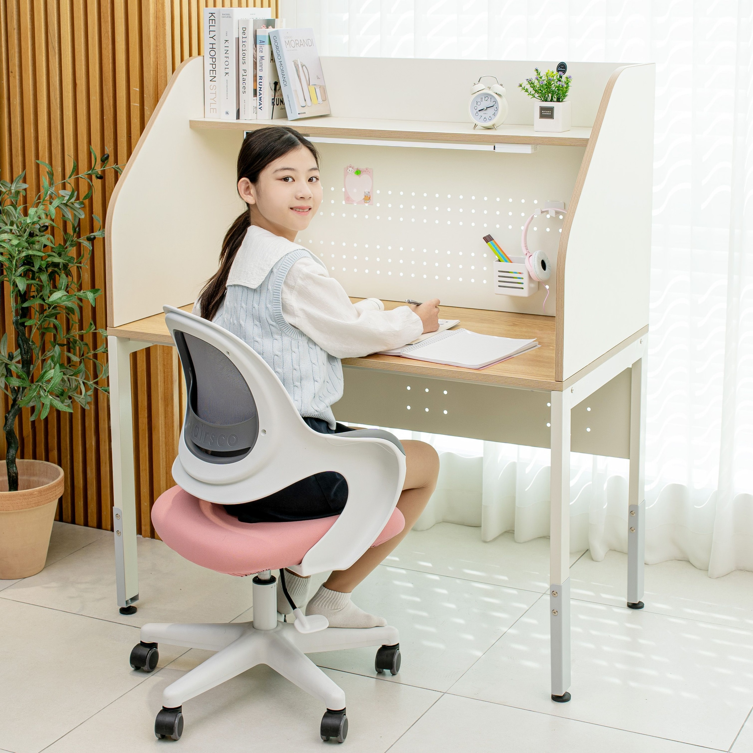 디자인블레스 그로우업하이클래스 어린이 초등학생 기능성 집중력 책상