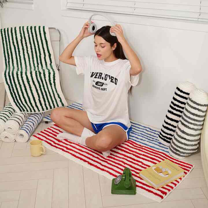 SIMPLE STRIPE ラグ M