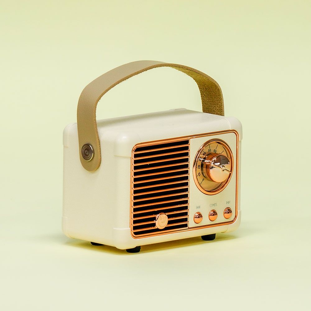 오르미 오르미 레트로 감성 홈카페 인테리어 캠핑용 무선 휴대용 미니 블루투스 스피커