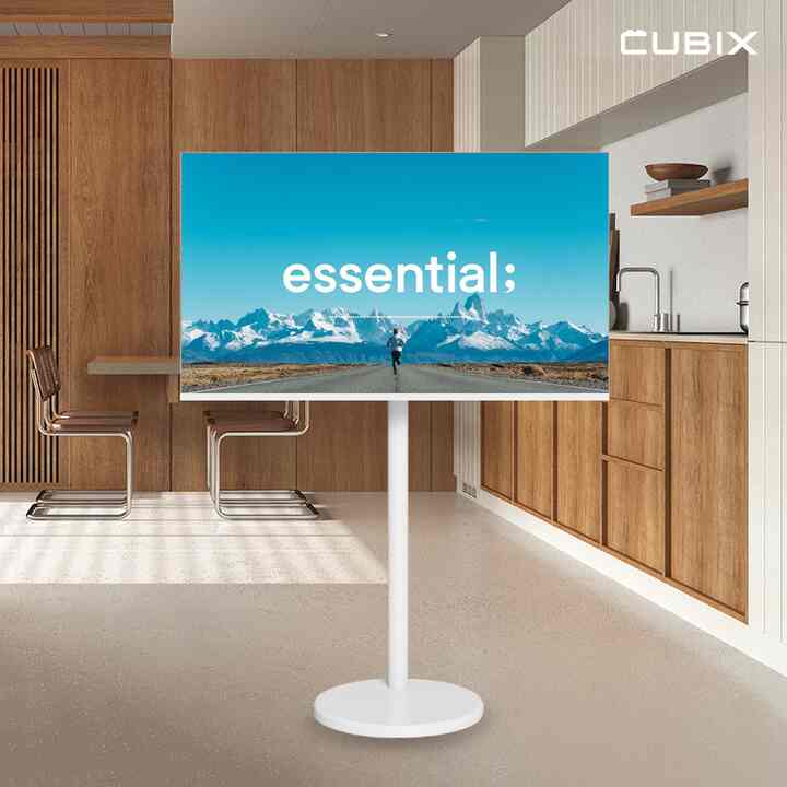 MOVING CUBIX 移動式テレビスタンド［2色］