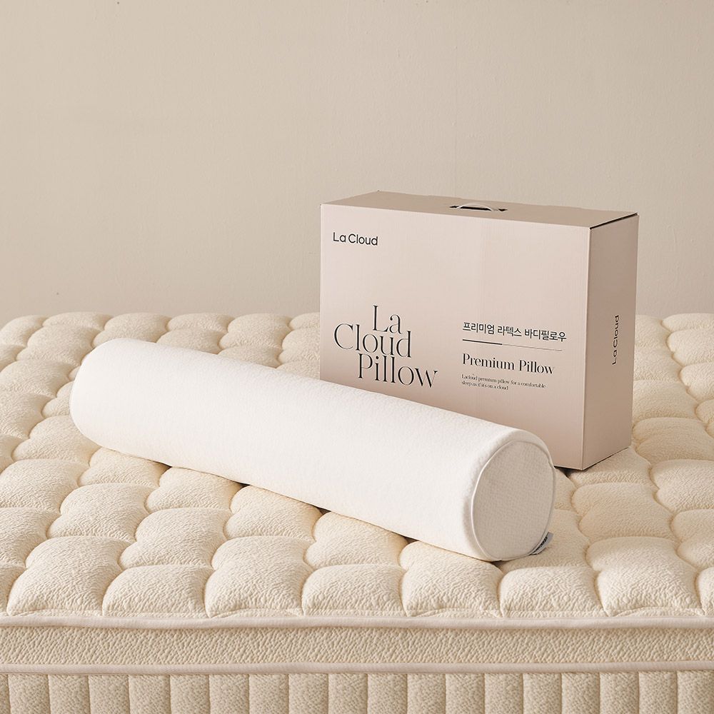 라클라우드 프리미엄 천연라텍스 통몰드 원형 바디필로우 