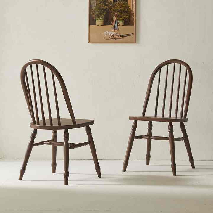 BILLY 天然木 アーチ型ダイニングチェア 1脚