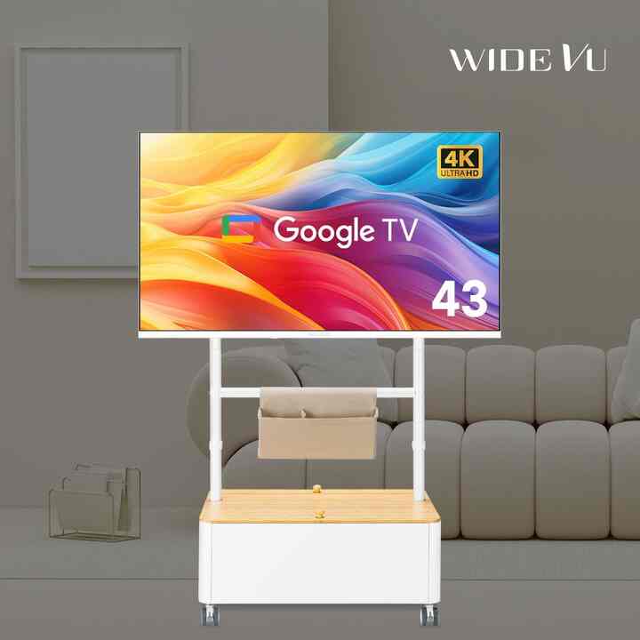 移動式テレビ&収納スタンドセット 43インチ