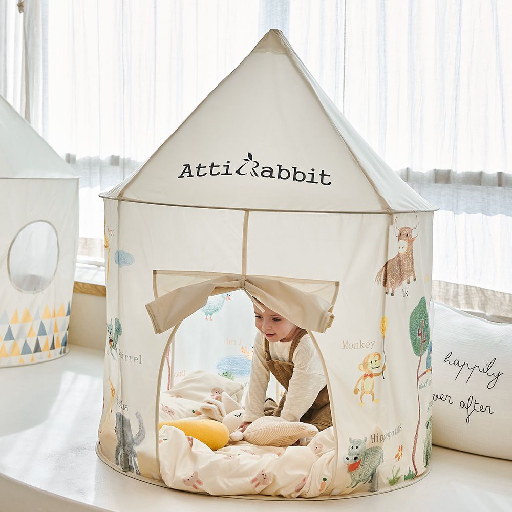 아띠래빗 튼튼한 유아 인디언 텐트 플레이하우스 공간놀이