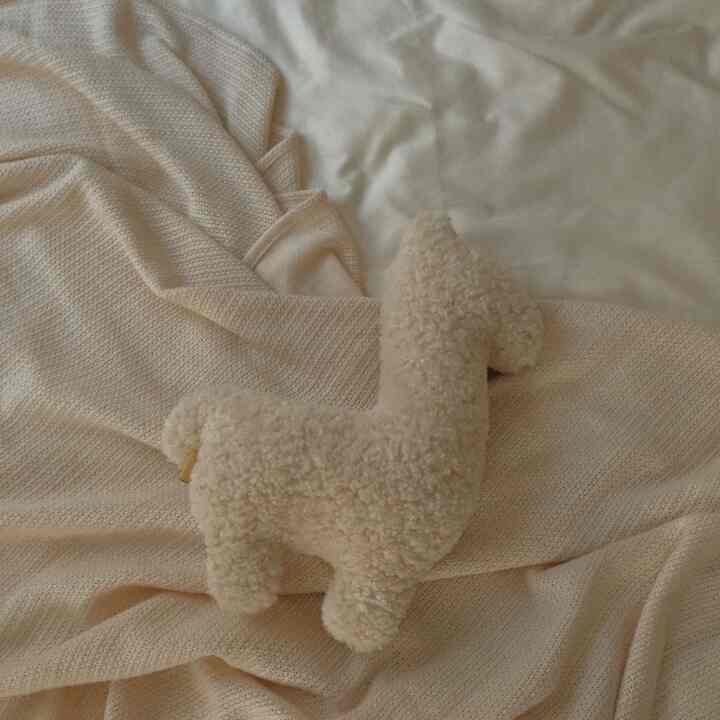 Eco Fur ラマ ミニ クッション