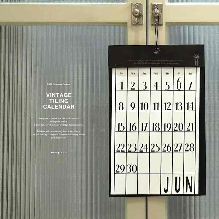 2025 VINTAGE TILING カレンダー