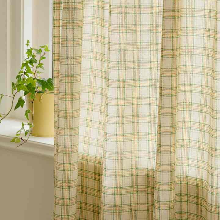 GLAM CHECK COTTON カーテン［2サイズ］