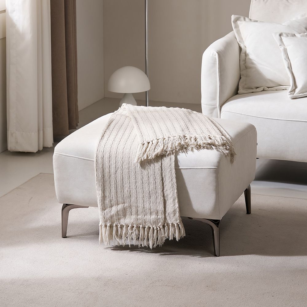 비앙스 레논 아쿠아 패브릭 소파 스툴 