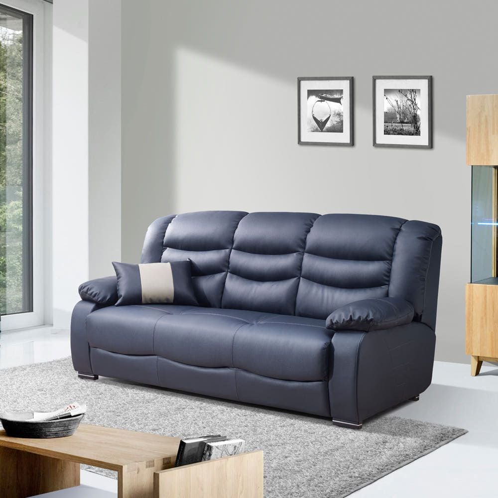 bllc퍼니처 몽드리 하이백 3인 초생피 가죽 소파