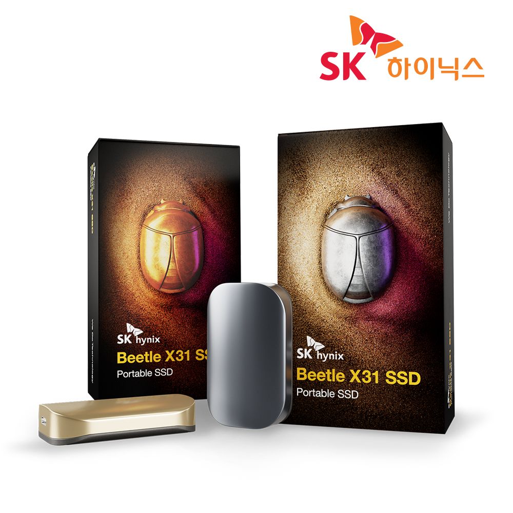 SK하이닉스 Beetle X31 1TB 외장SSD D램탑재 비틀 X31 (프로텍티브케이스포함)