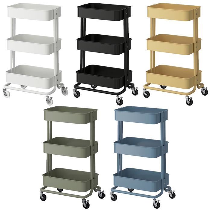 이케아 RASKOG 로스코그 트롤리 대형 35x45x77cm/이동식수납함/주방카트/수납카트 