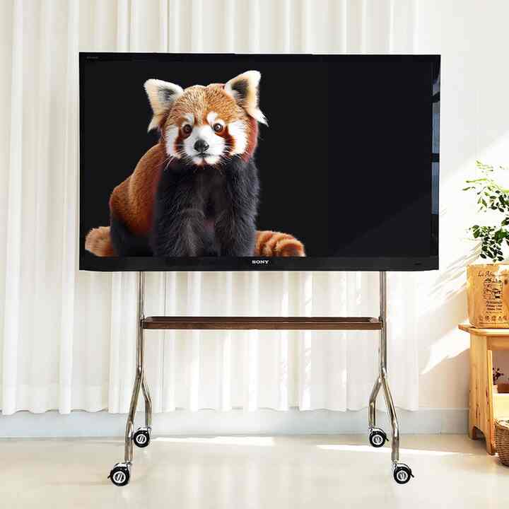 1段 テレビスタンド キャスター付き［2色］