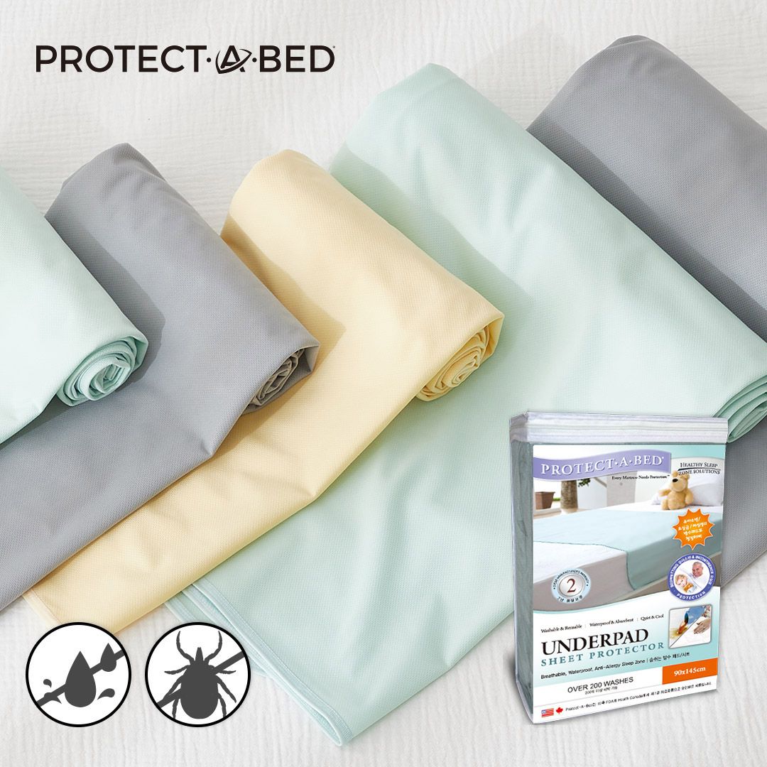 프로텍트어베드 3color 언더패드 캠핑 반려동물 매트리스 보호 방수패드_2size