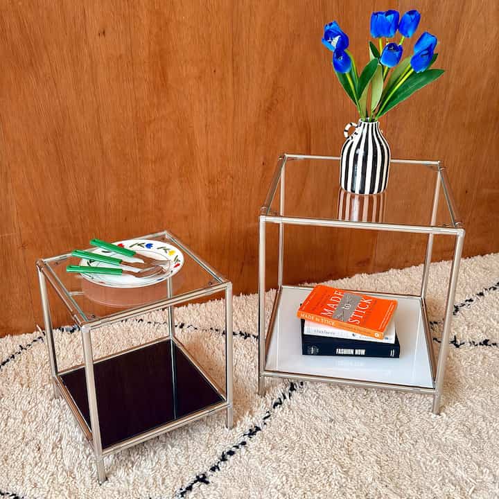 A-2S・B-2S・C-2S・E-2S  モジュール ガラス ラック 2段［3種・4サイズ］