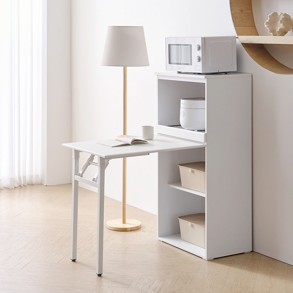 보루네오 하우스 마르체 리올 접이식 식탁 수납 렌지대 