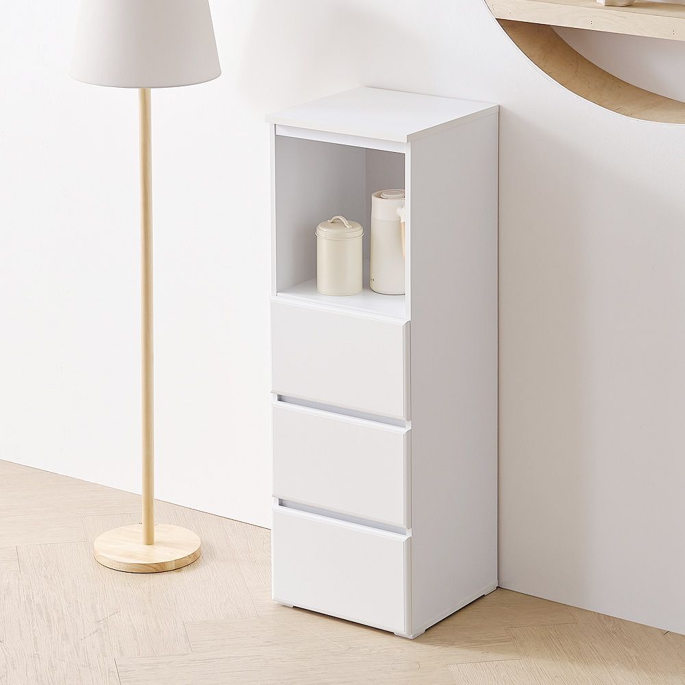 보루네오 하우스 마르체 리올 높은 3단 서랍장 수납장 400 