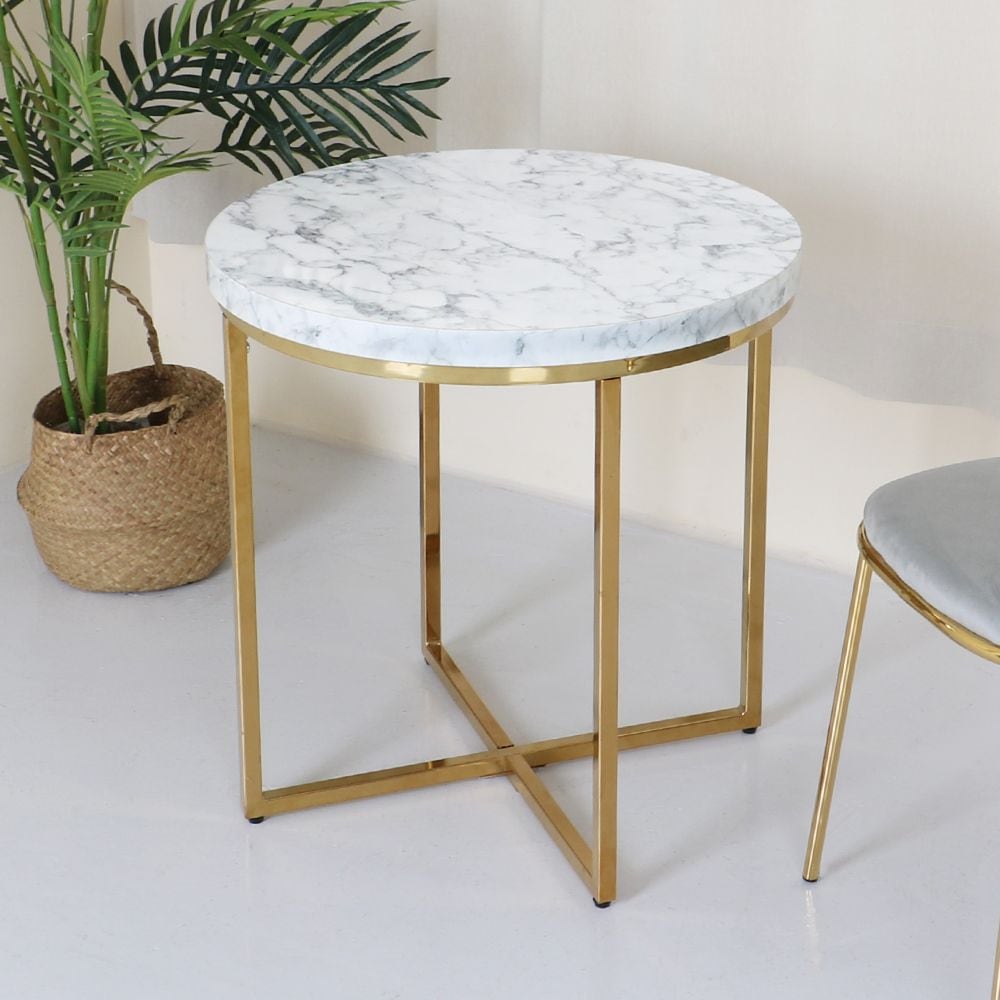 체어센스 샤론 골드 H620 테이블 카페 거실 업소용 라운지 티 인테리어