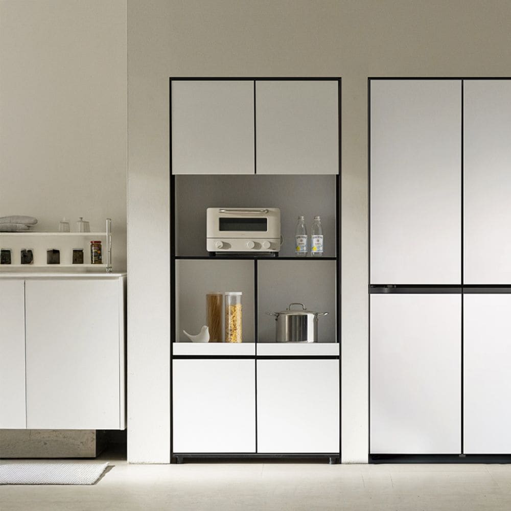 [신상품] 어나더선데이 [오늘의집 단독] 니트 오브제 주방 전자 렌지대 수납장 800