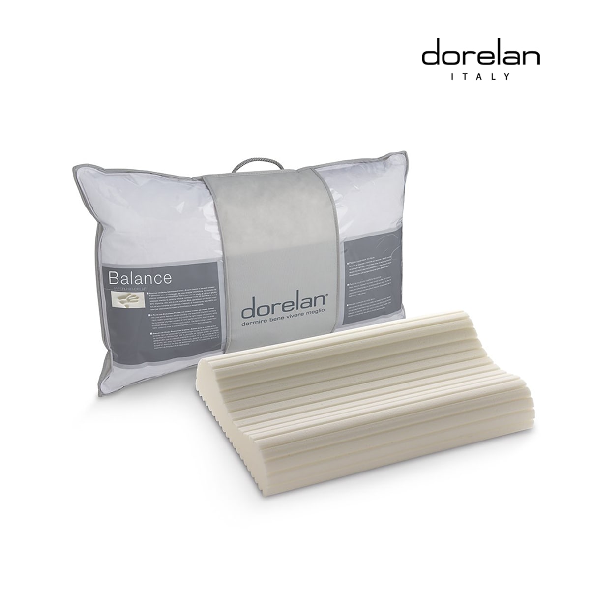 돌레란 밸런스 메모리폼 프리미엄 사계절 수면 경추베개 (로우/미디움) 