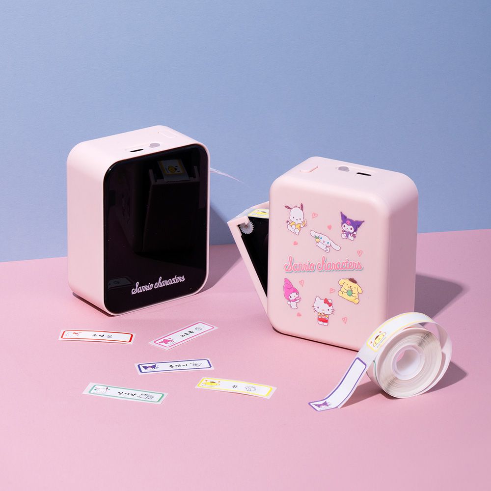 산리오(SANRIO) 산리오캐릭터즈 라벨기 LP30 감열방식 휴대용 블루투스 라벨 프린터