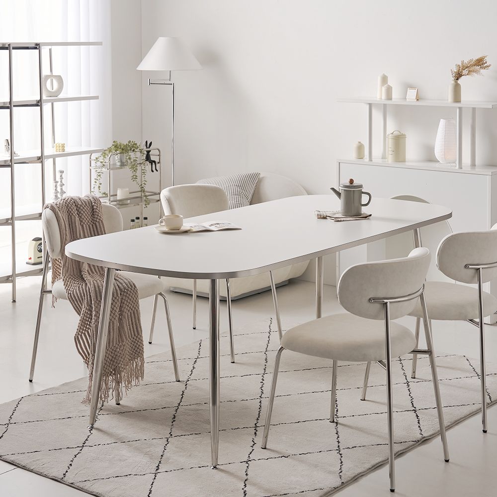 [신상품] 폴앤코코 더플랜비 실버 티원형 식탁 테이블 대형 카페 2000