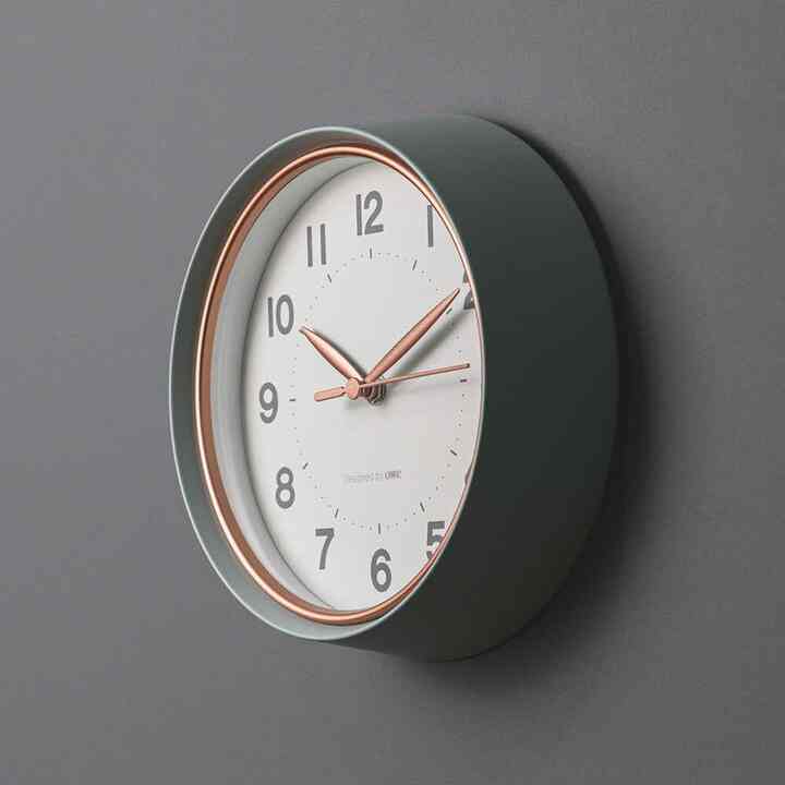 OWC メタルフレーム 静音 掛け時計