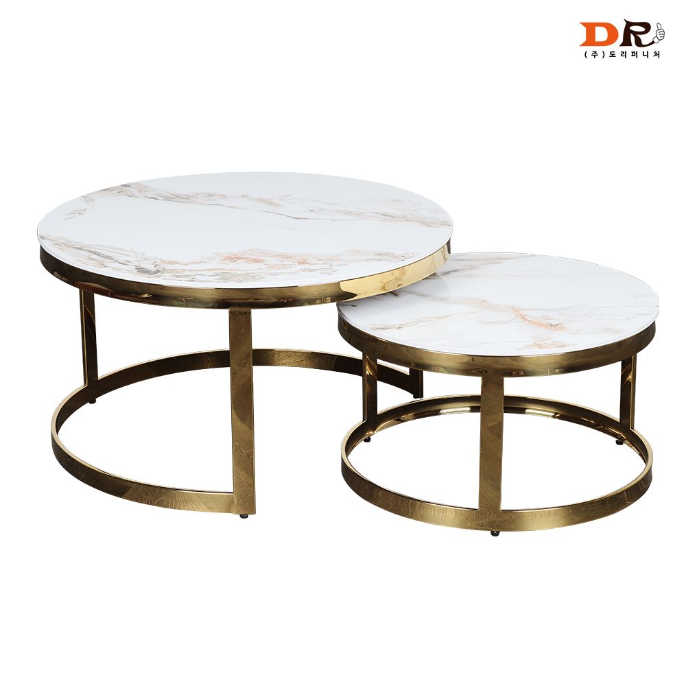 [신상품] 도리퍼니처 미루나 세라믹 소파 탁자 세트 / 마블 블루 800 600 원형 골드 쇼파 거실 좌식 좌탁