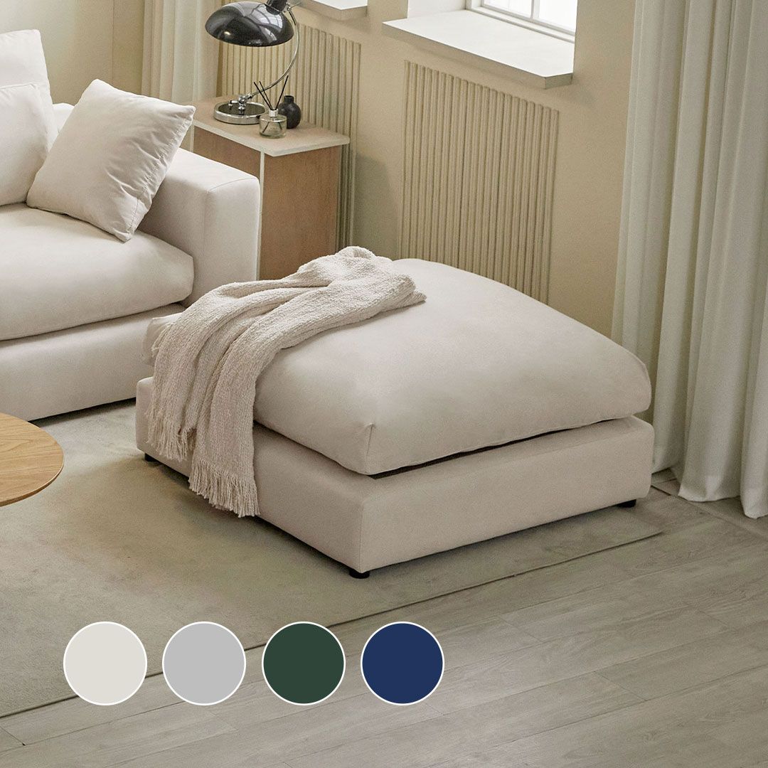 한샘 한샘몰pick 눕 데일리 구스 아쿠아텍스 패브릭 모듈 소파 스툴 4colors 