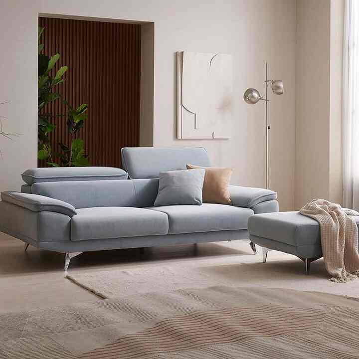 Teo 3人掛けファブリックソファ