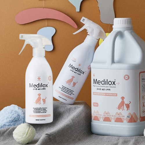 메디록스 반려동물용 살균소독제 Medilox-P 4L x 1ea + 500ml x 2ea