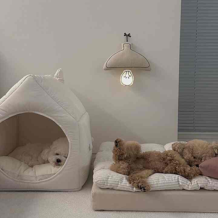 ファブリック ペットルーム LED ライト クッション