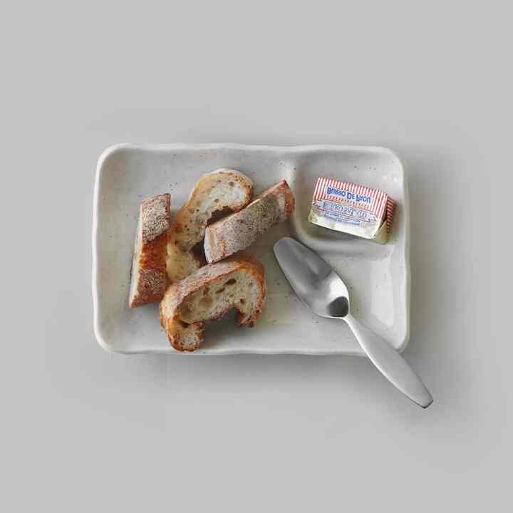 Oatmeal Glaze Divided Plate