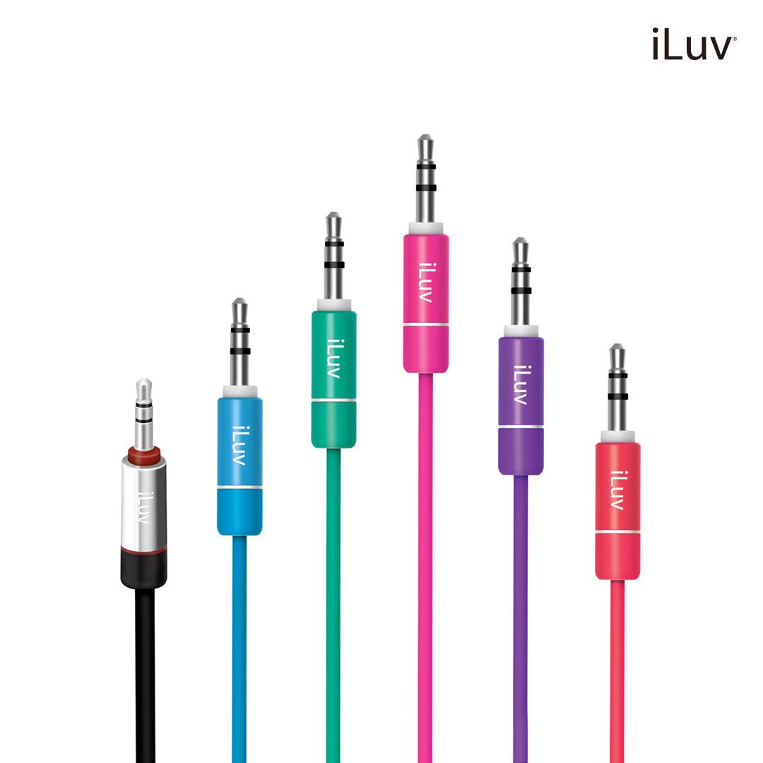 iLuv 3.5mm AUX케이블 ICB110 스테레오 오디오 스피커 억스선