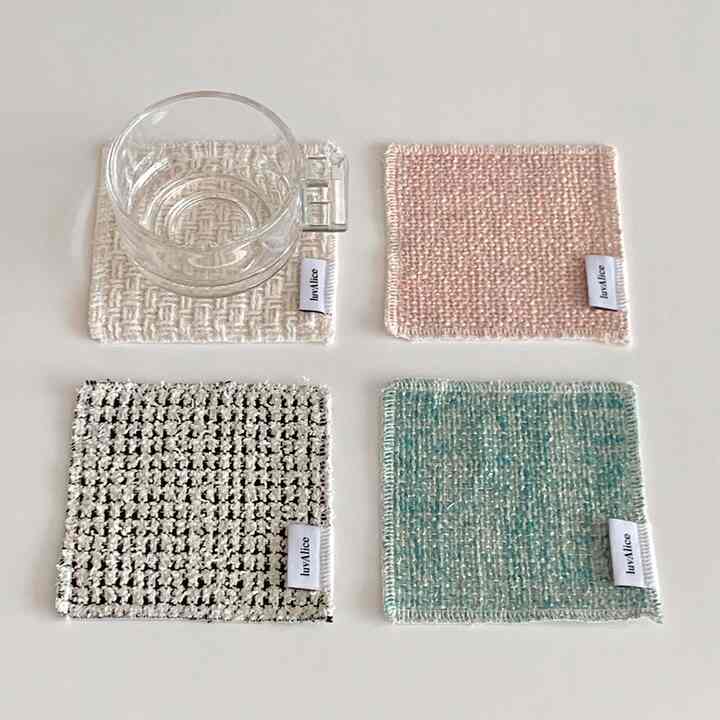 ツイード ティーコースター［15色］